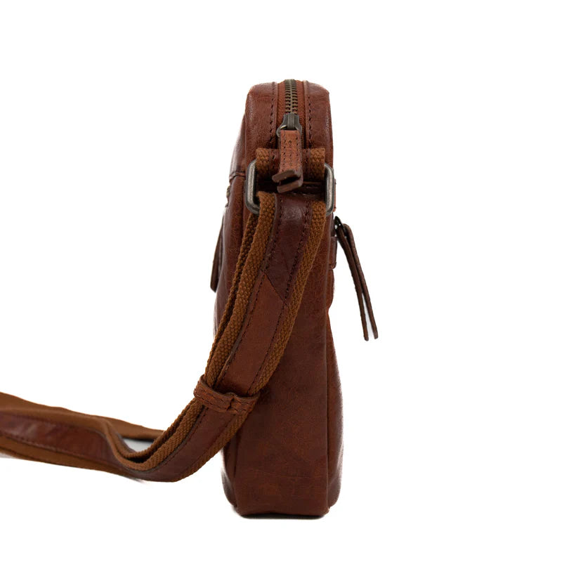 Beardesign Schoudertas Tobias Cognac AD 43104