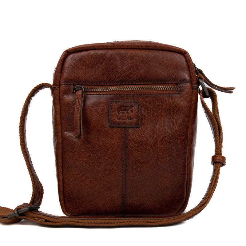 Beardesign Schoudertas Tobias Cognac AD 43104