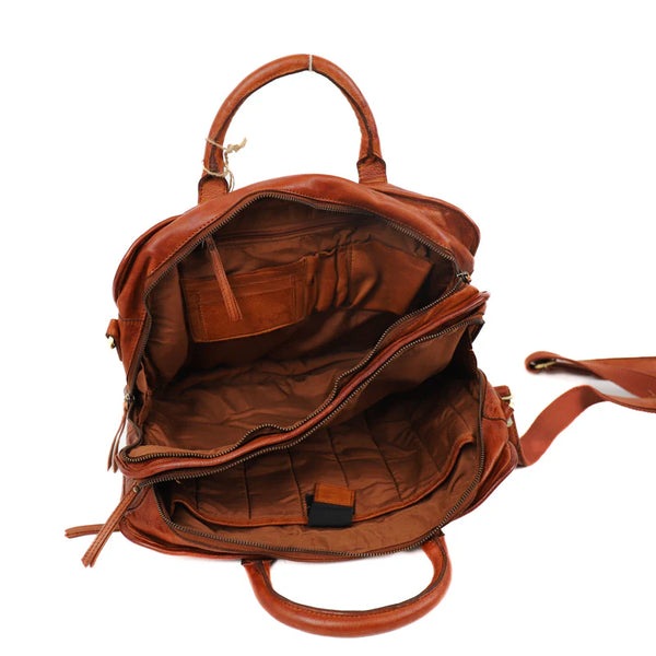 Beardesign Aktetas 15.6" Cognac MJ 1836