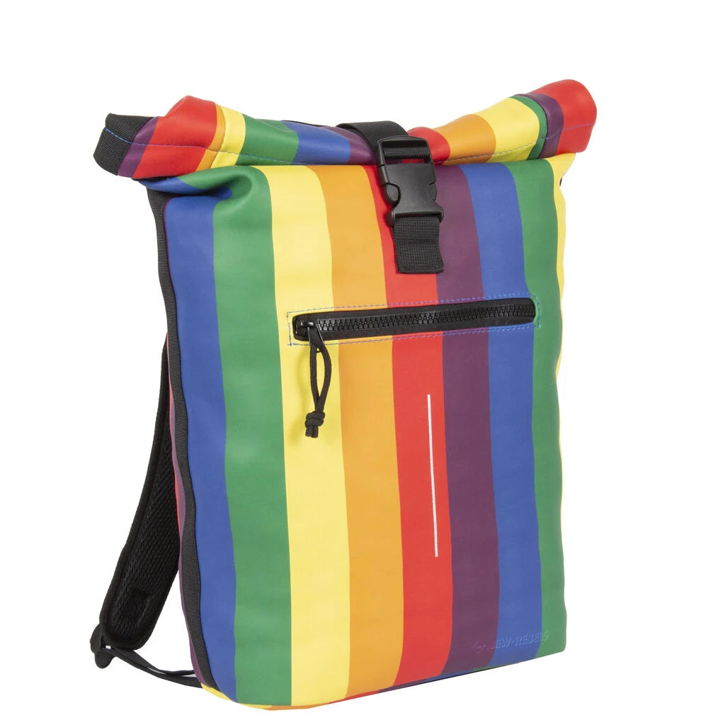 Mart Rainbow Waterproof Rolltop Rugzak 15"