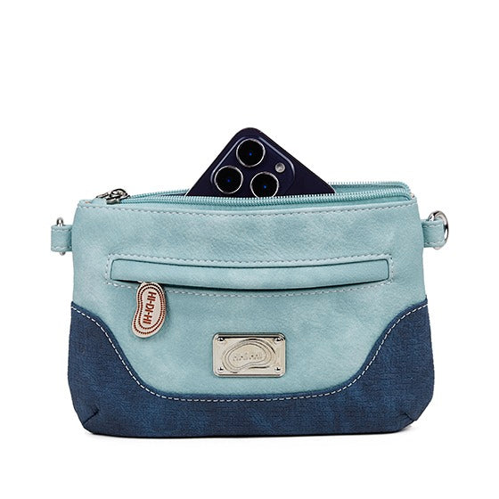 Schoudertas HiDiHi Melody MEL02 Marineblauw/Lichtblauw