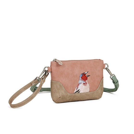 Schoudertas HiDiHi Melody MEL01 Beige/Zacht Roze