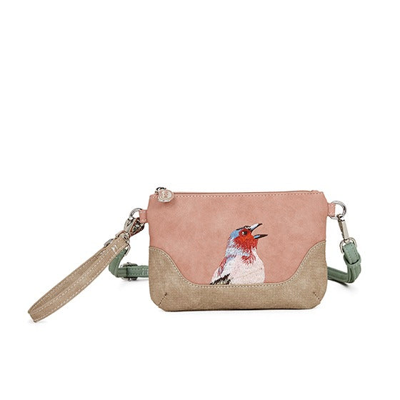Schoudertas HiDiHi Melody MEL01 Beige/Zacht Roze