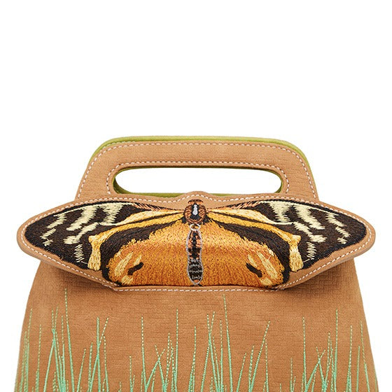 HIDIHI Rugtas/schoudertas Madame Butterfly Oranje MBU02