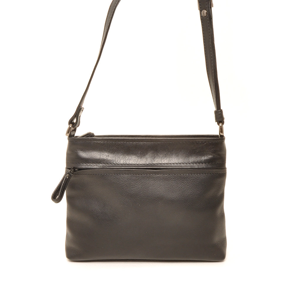 Berba Soft cross-over rits tasje 005-330-Zwart