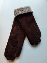Glove Story Dames Lammy Donker Bruin 21154CU Maat 7.5