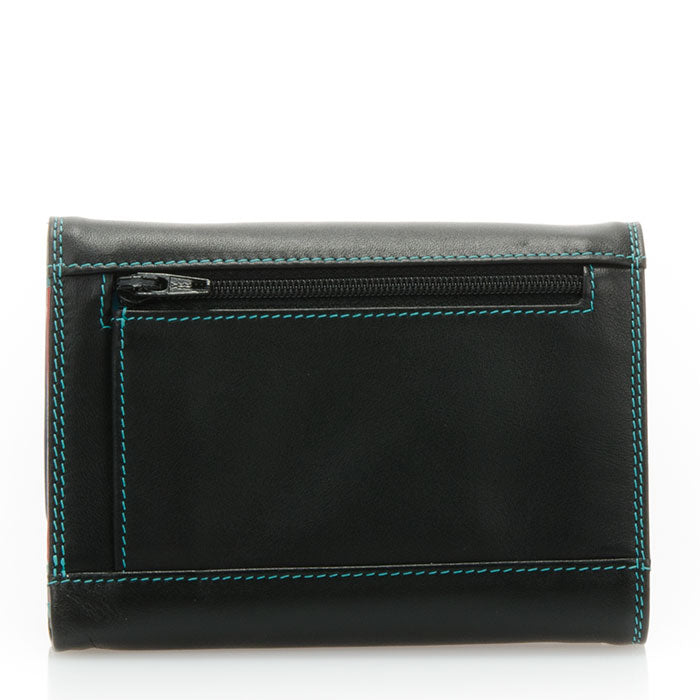 MYWALIT DOUBLE FLAP PURSE-WALLET BLACK-PACE 250-4