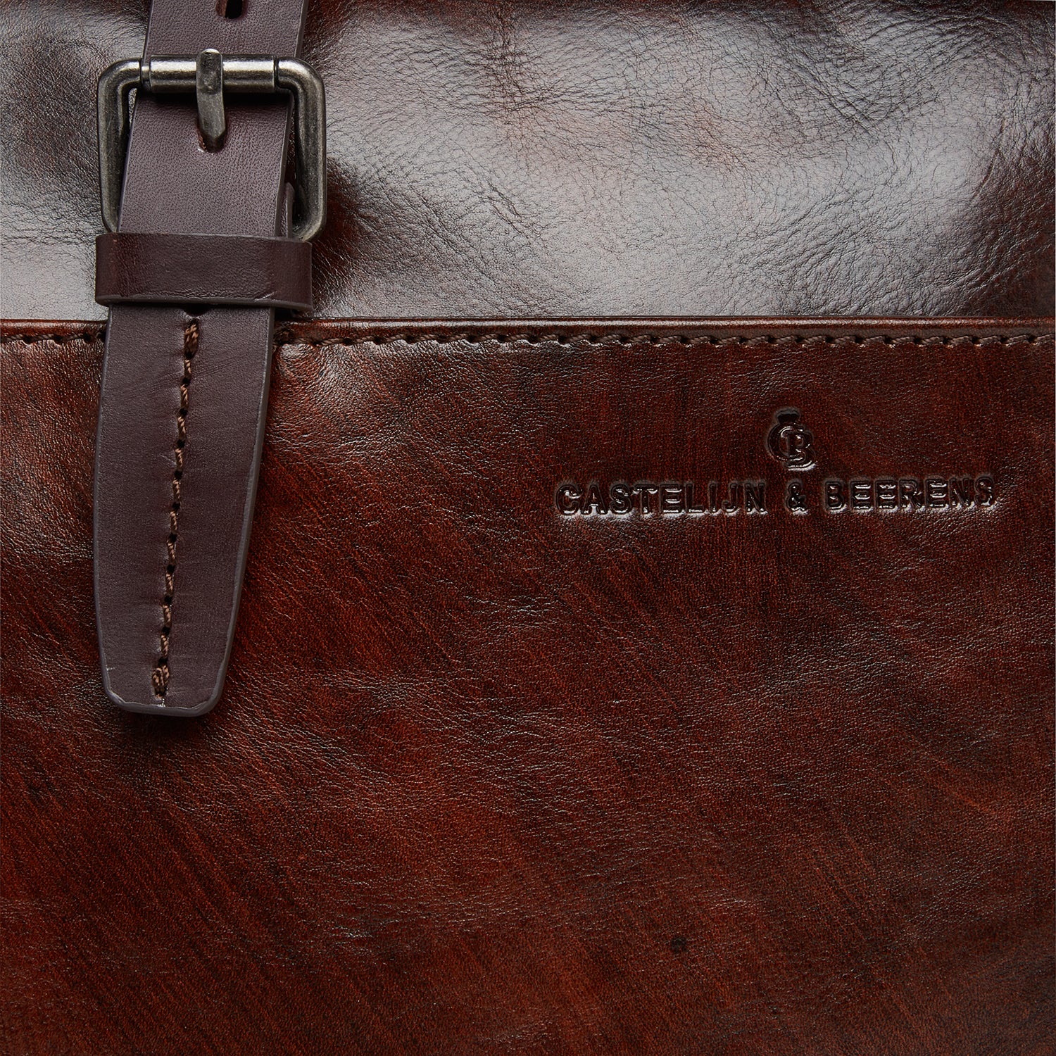 Castelijn & Beerens Rien Laptoptas 52 9473 Cognac 15.6 Inch