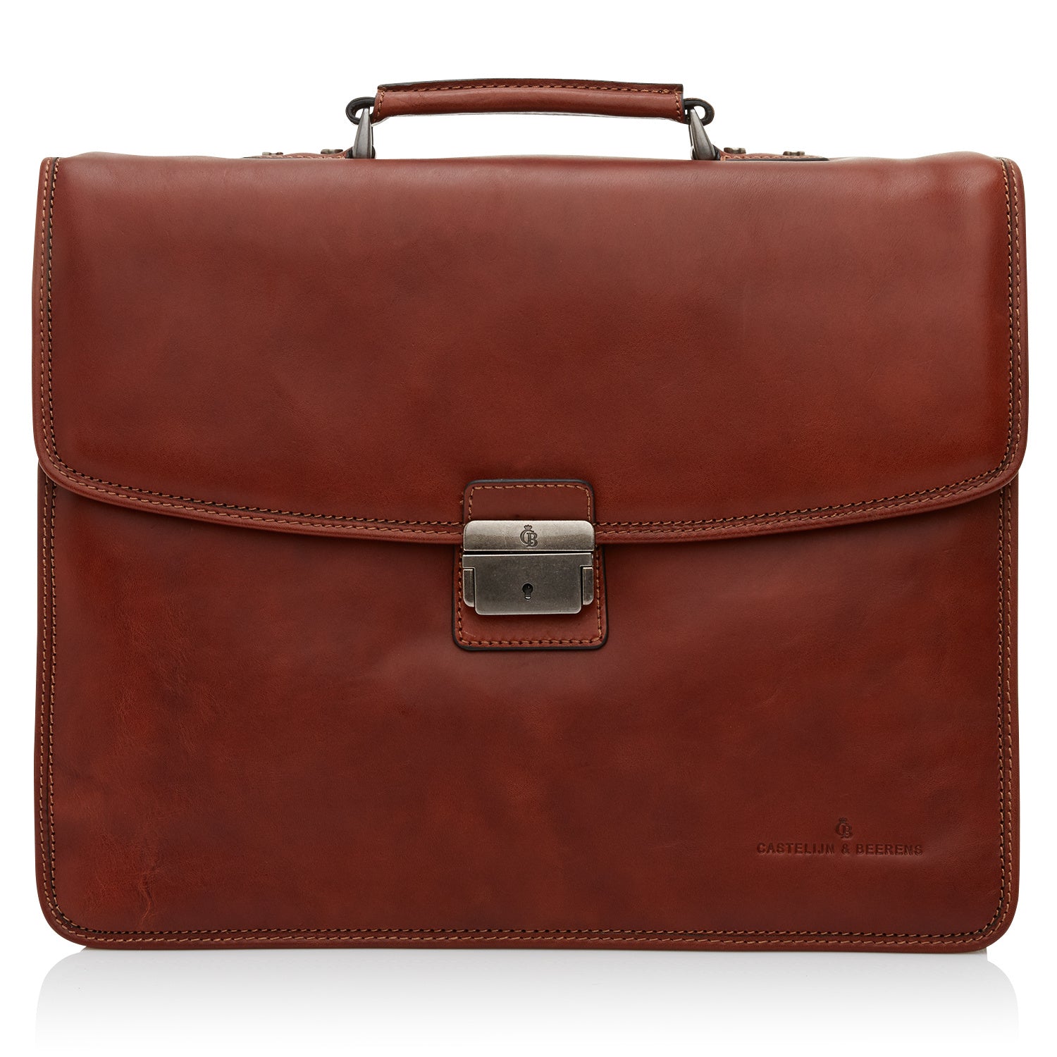 Castelijn & Beerens 689599 Licht Bruin Aktetas 15.6 Inch + Tablet