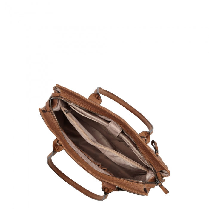 Castelijn & Beerens 729664 Cognac Laptoptas 15.6 Inch