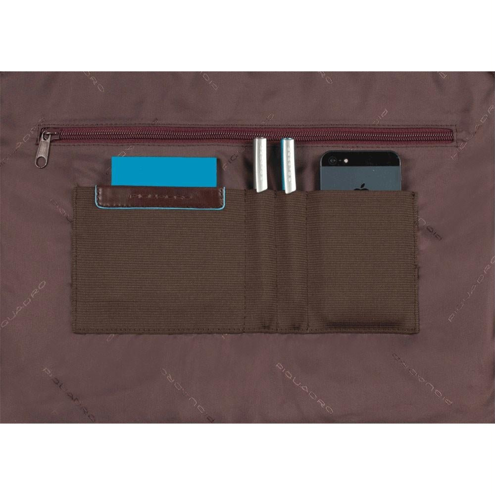 PIQUADRO Laptoptas Blue Square - Moro