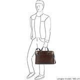 PIQUADRO Laptoptas Blue Square - Moro