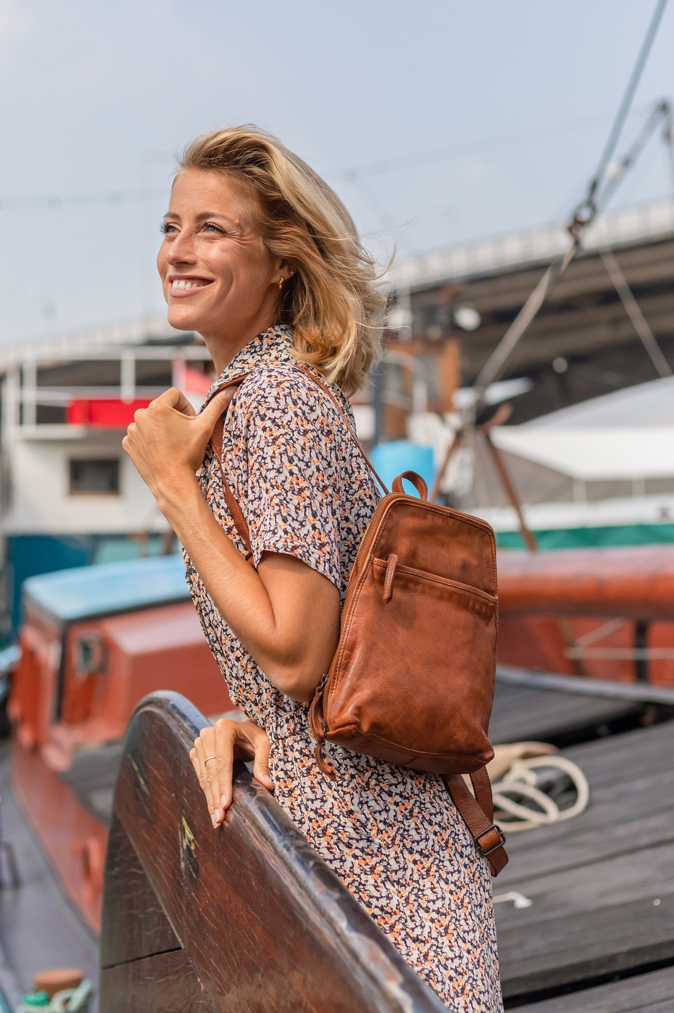 Bear Design Dames Rugtas Iris Cognac