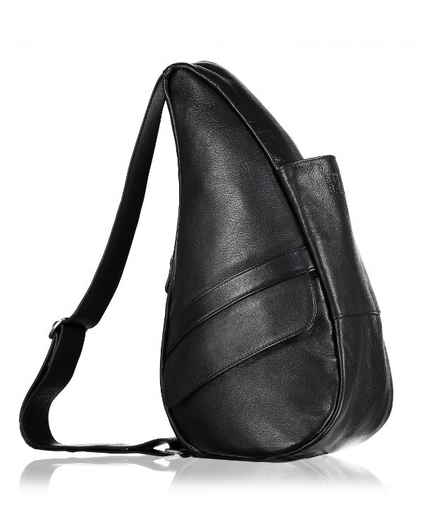 Healthy Back Bag - Leer Zwart Medium