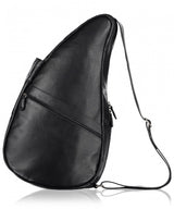 Healthy Back Bag - Leer Zwart Medium