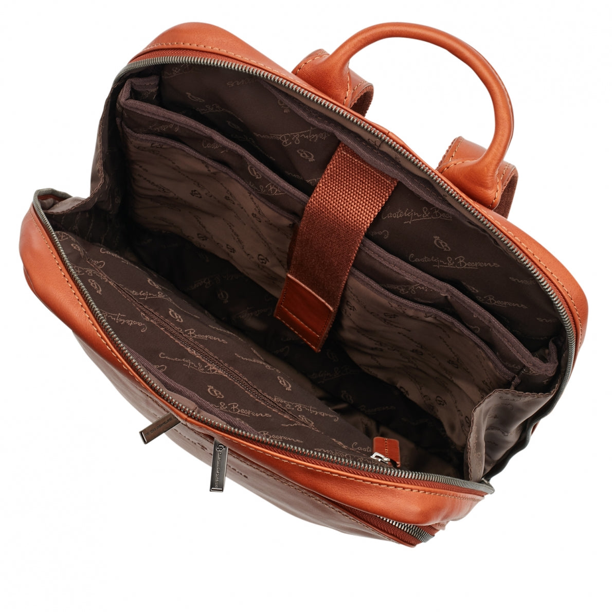 Castelijn & Beerens 609576 L.Bruin Laptoprugtas 15,6